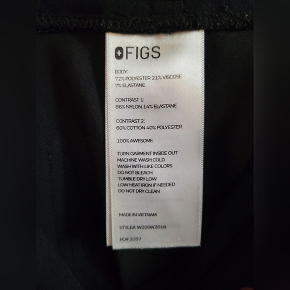 Figs Black Track Pants - Picture 5 of 7